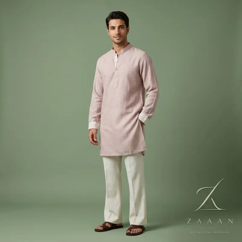 Desert Sand Linen Short Panjabi/Kurta