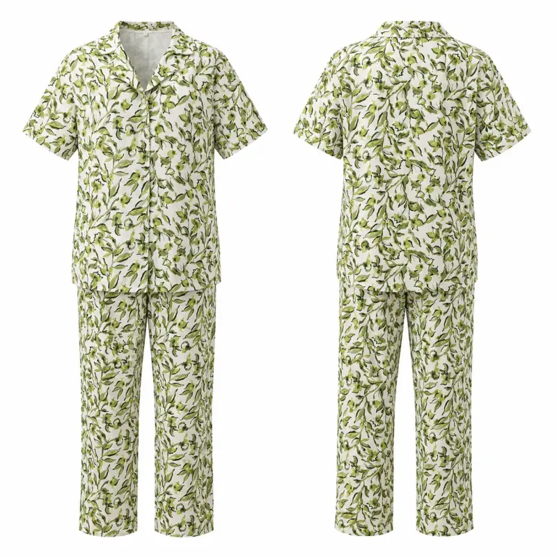 Green & Ivory Top Bottom Set