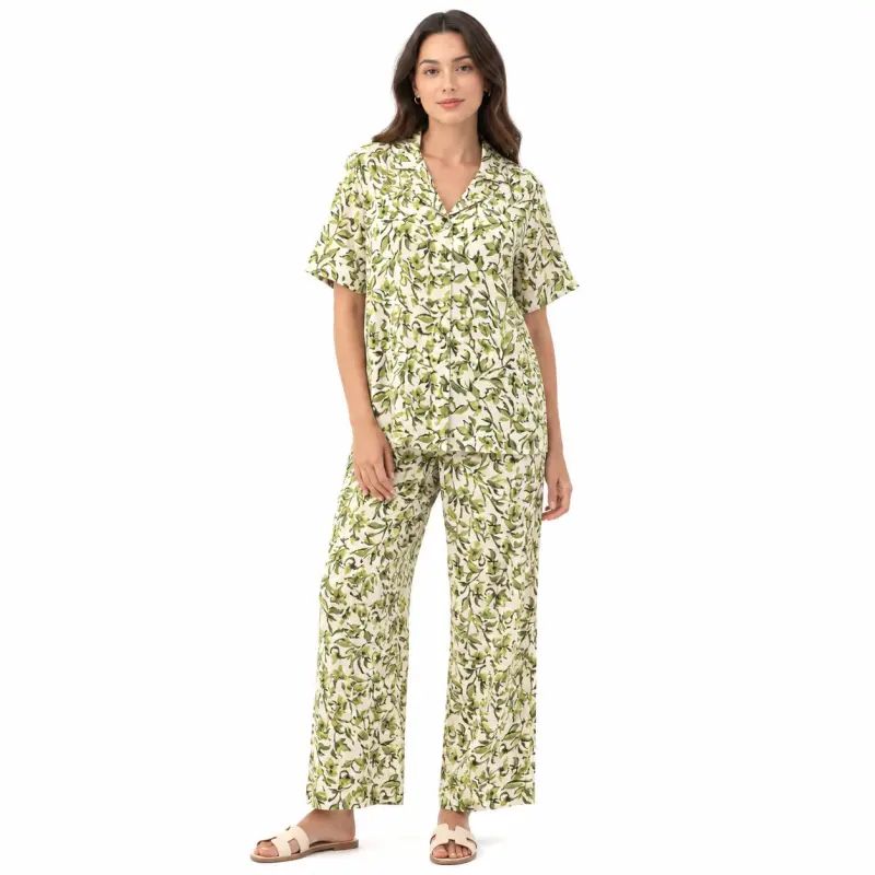 Green & Ivory Top Bottom Set